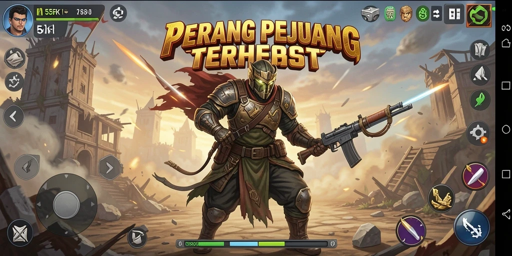 Tampilan screenshot gameplay 55RK yang seru dan mendebarkan.