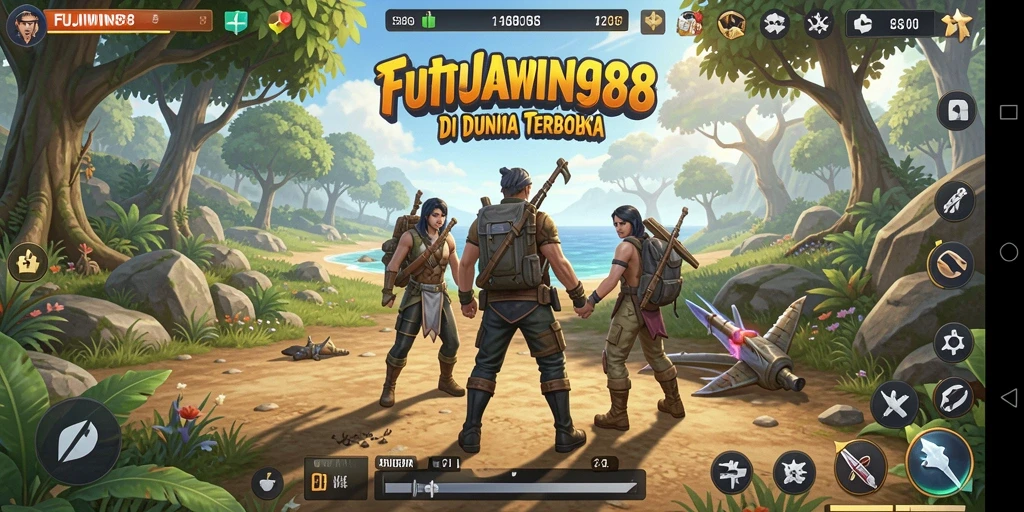 Tangkapan layar gameplay <strong>FUJIWIN88</strong> yang menampilkan eksplorasi luar biasa di dunia terbuka.