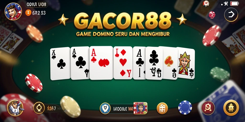 Tampilan gameplay GACOR88 yang menarik saat bermain Domino.