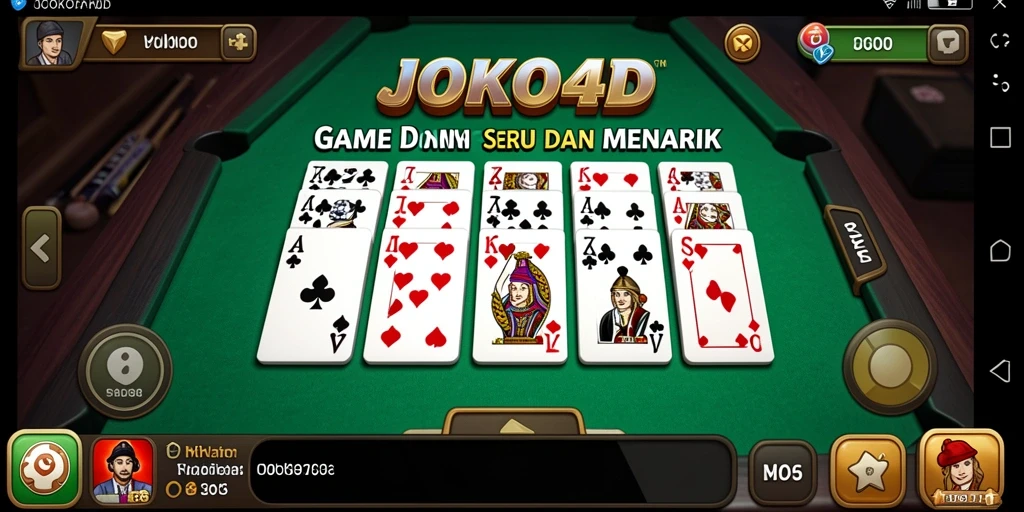 Screenshot gameplay JOKO4D menampilkan aksi seru bermain Domino.