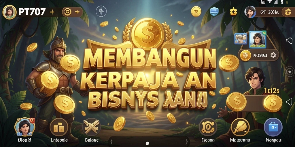 Gameplay PT707 menunjukkan dinamika manajemen bisnis yang seru.